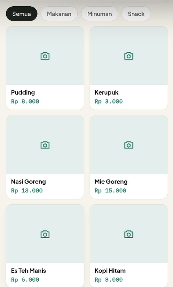 Tampilan aplikasi TokoKu POS